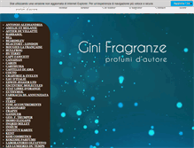 Tablet Screenshot of ginifragranze.com